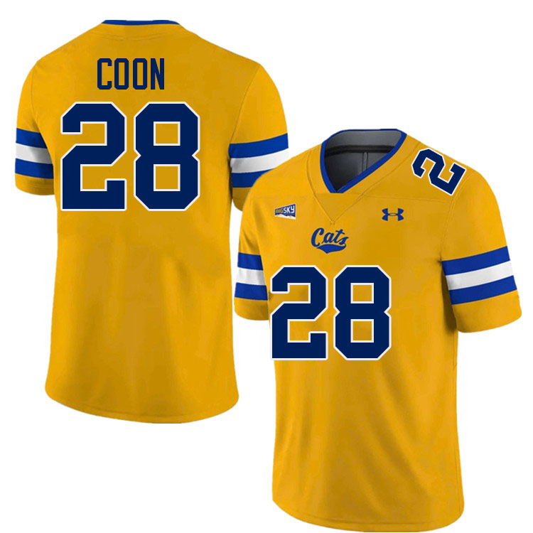 #28 Colson Coon Montana State Bobcats Jerseys Football Uniforms Stitched-Navy